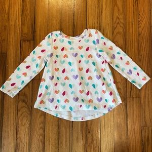 Long Sleeve Heart T-shirt